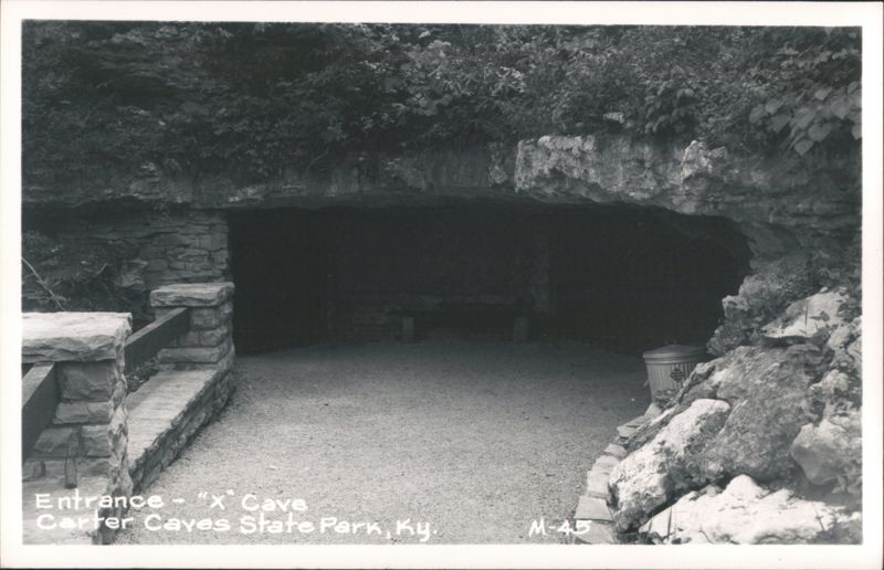 Entrance to X Cave, Carter Caves State Park Olive Hill Kentucky