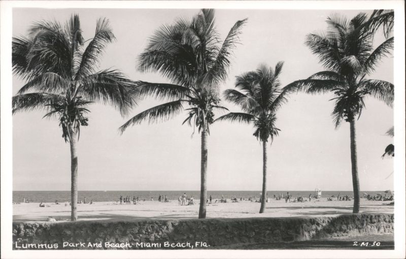 Lummus Park and Beach Miami Beach Florida
