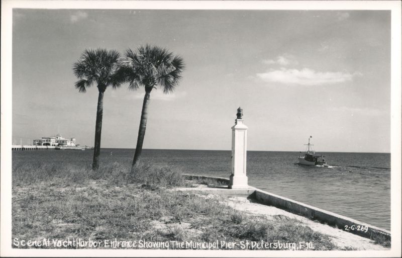 Yacht Harbor Entrance and Municipal Pier St. Petersburg Florida