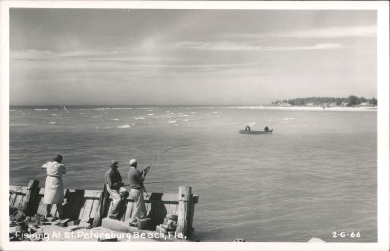 Fishing At St. Petersburg Beach Florida