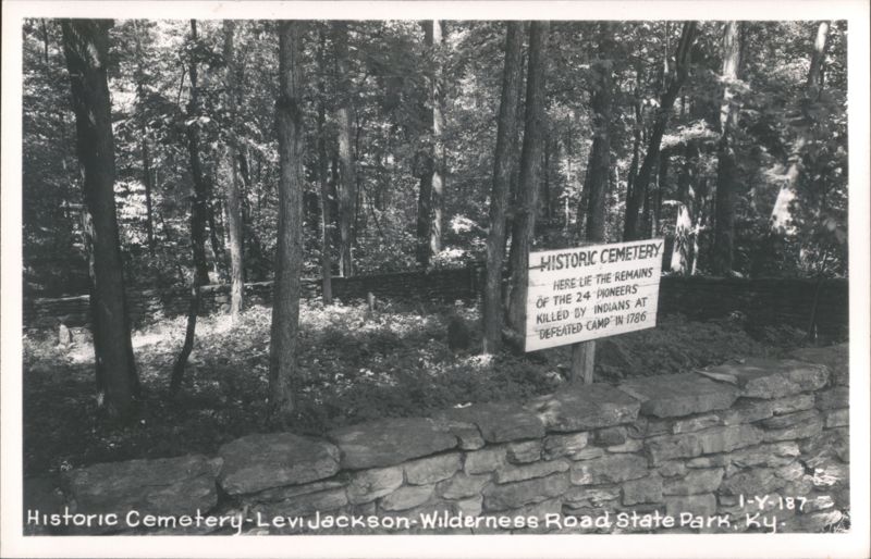 Historic Cemetery at Levi Jackson Wilderness Road State Park London Kentucky