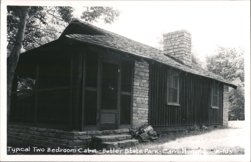 Typical Two Bedroom Cabin at Butler State Park Carrollton Kentucky