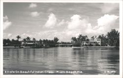 Vista on Indian Creek, Miami Beach Postcard