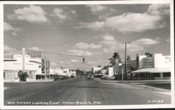 41st Street Looking East, Miami Beach Postcard