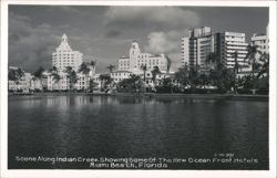 Indian Creek Hotels, Miami Beach Postcard