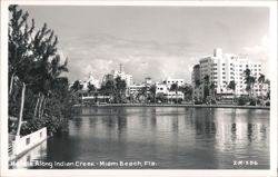 Hotels Along Indian Creek Postcard