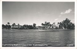 Sightseeing Boat on Indian Creek Postcard
