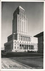 Miami City Hall and Courthouse Postcard