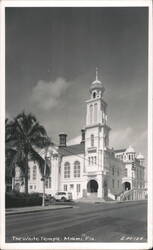 The White Temple, Miami, Florida Postcard