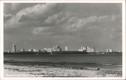 Skyline of Miami From Rickenbacker Causeway Postcard
