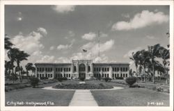 City Hall, Hollywood, Florida Postcard