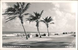The Beach at Hollywood, Florida Postcard