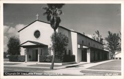 Church of The Little Flower, Hollywood Postcard