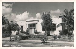 Hollywood, Florida Library Postcard