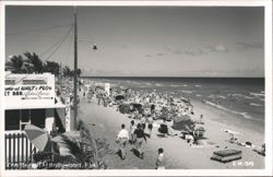 The Beach at Hollywood, Florida Postcard