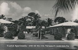 Euclid Apartments, Ft. Lauderdale, Florida Postcard