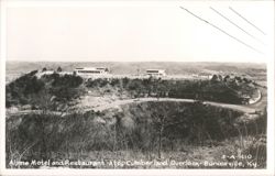 Alpine Motel and Restaurant Atop Cumberland Overlook Postcard
