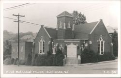 First Methodist Church, Richlands Postcard