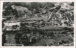 Aerial View of Richland, Virginia Postcard