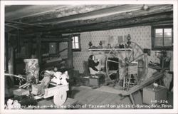 Pioneer Museum Interior, Tazewell TN Postcard