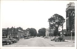 Street Scene - Calhoun, GA Postcard