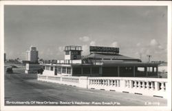 Broussard's Restaurant at Baker's Haulover Postcard