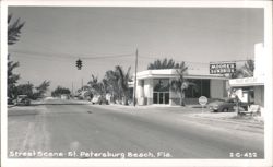 Street Scene, St. Petersburg Beach Postcard