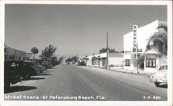 Street Scene, St. Petersburg Beach, FL Postcard