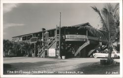 The Driftwood Restaurant on the Ocean Postcard