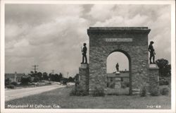 Calhoun, GA Monument Postcard