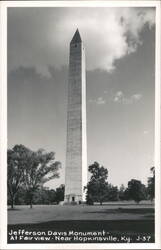 Jefferson Davis Monument Postcard