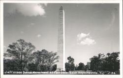 Jefferson Davis Monument at Fairview Postcard