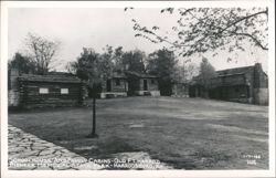 Schoolhouse and Family Cabins - Old Fort Harrod Postcard
