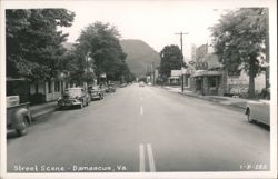 Street Scene in Damascus, VA Postcard