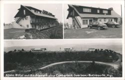 Alpine Motel and Restaurant at Cumberland Overlook Postcard