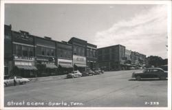 Street Scene in Sparta, Tennessee Postcard