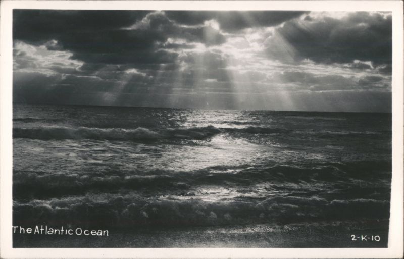 Atlantic Ocean Sun Rays Through Clouds Photographic Art