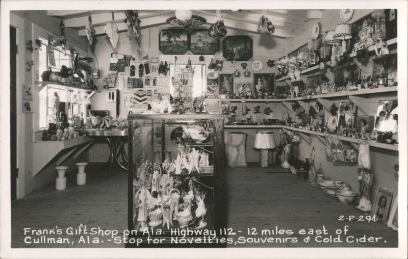 Frank's Gift Shop on Alabama Highway 112 Cullman