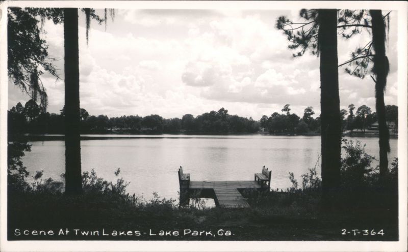 Scene At Twin Lakes Lake Park Georgia