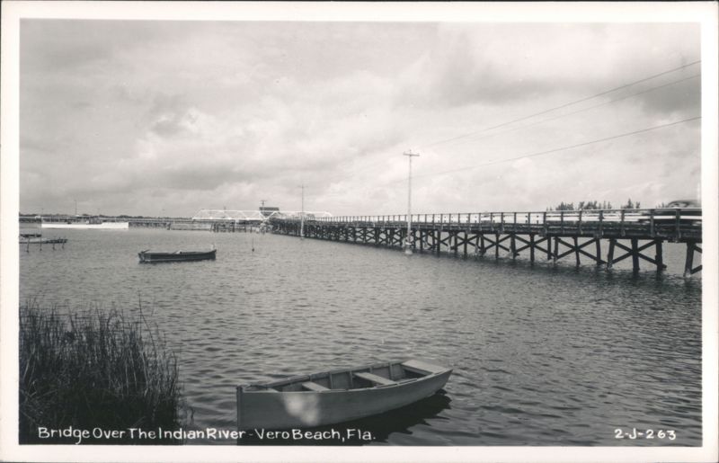 Bridge Over The Indian River - Vero Beach, Fla. Florida