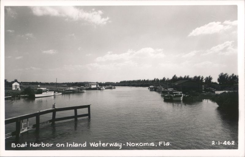 Boat Harbor on Inland Waterway - Nokomis, Fla. Florida