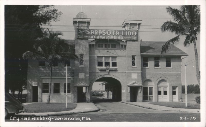 Sarasota Lido Beach Casino, City Hall Building Florida
