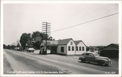 Cary's Cafe and Cabins, Gardendale, AL Postcard
