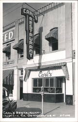 Carl's Restaurant, Valdosta, GA Postcard