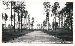 Entrance - Veterans Administration Domiciliary Center - Thomasville, GA Postcard