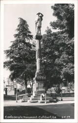 Confederate Monument, Cuthbert, GA Postcard