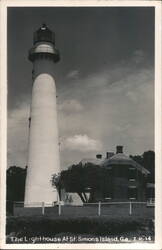 Lighthouse at St. Simons Island, GA Postcard