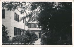 Entrance-Golden Eagle Lodge - Beaufort, SC Postcard