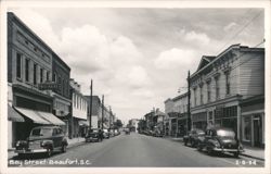 Bay Street, Beaufort, SC Postcard