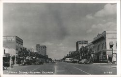 Street Scene - Albany, Georgia Postcard
